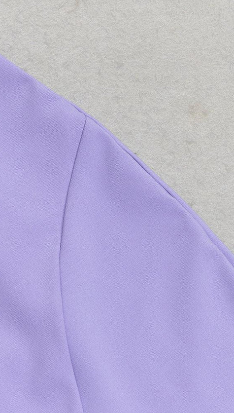 STRAPLESS CREPE MIDI DRESS