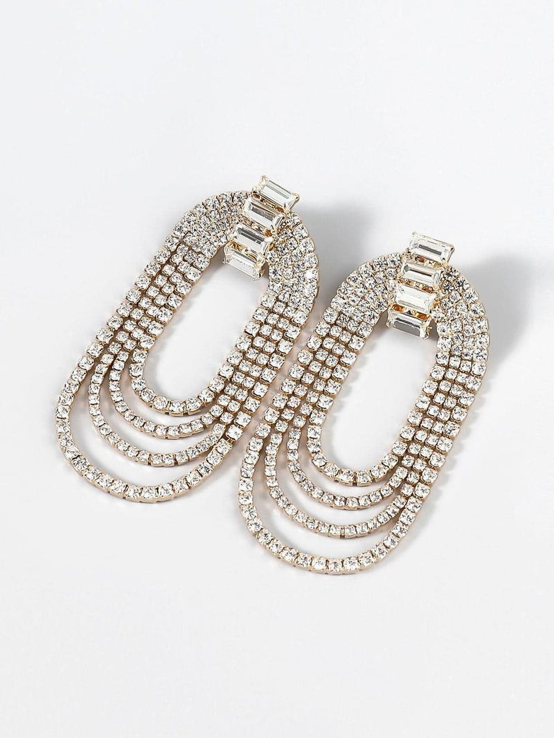 Geneva Diamante Arch Earrings