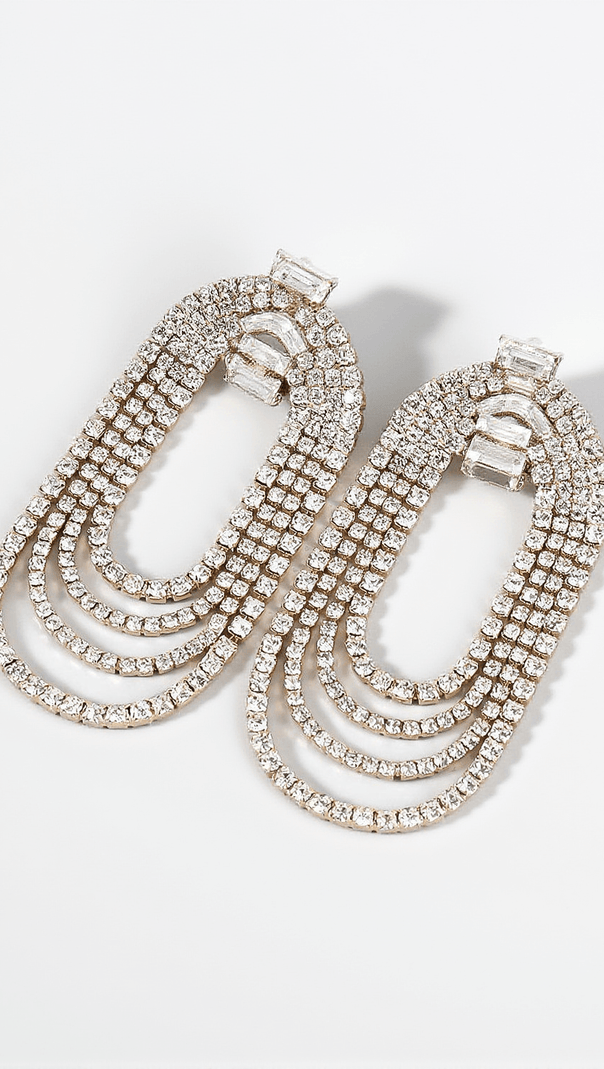 AIIZIE GENEVA DIAMANTE ARCH EARRINGS - product image