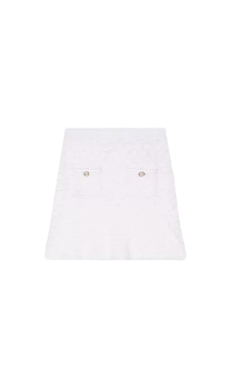 MINIGONNA IN MAGLIA CON TEXTURE 