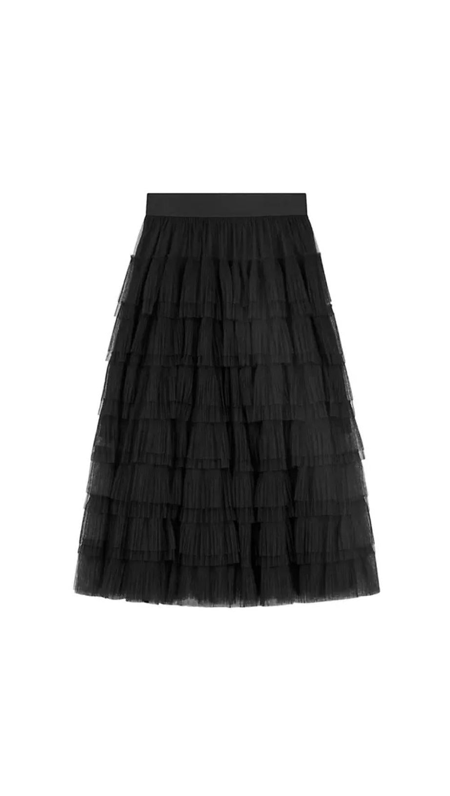 TIERED TULLE SKIRT