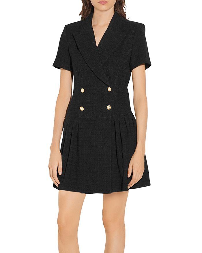AIIZIE TWEED DRESS IN BLACK - product image