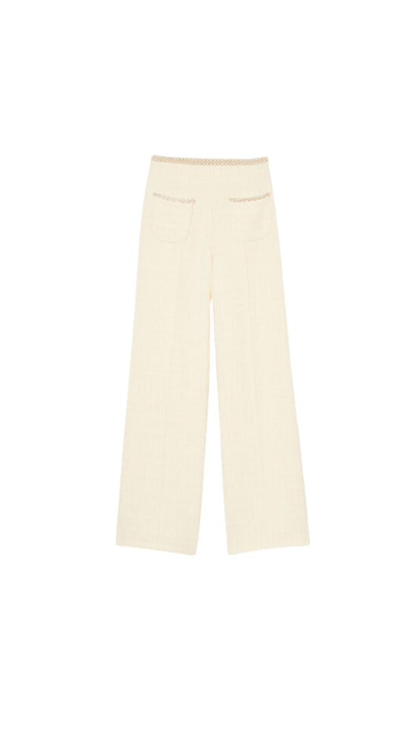AIIZIE TWEED FLARE PANTS - product image