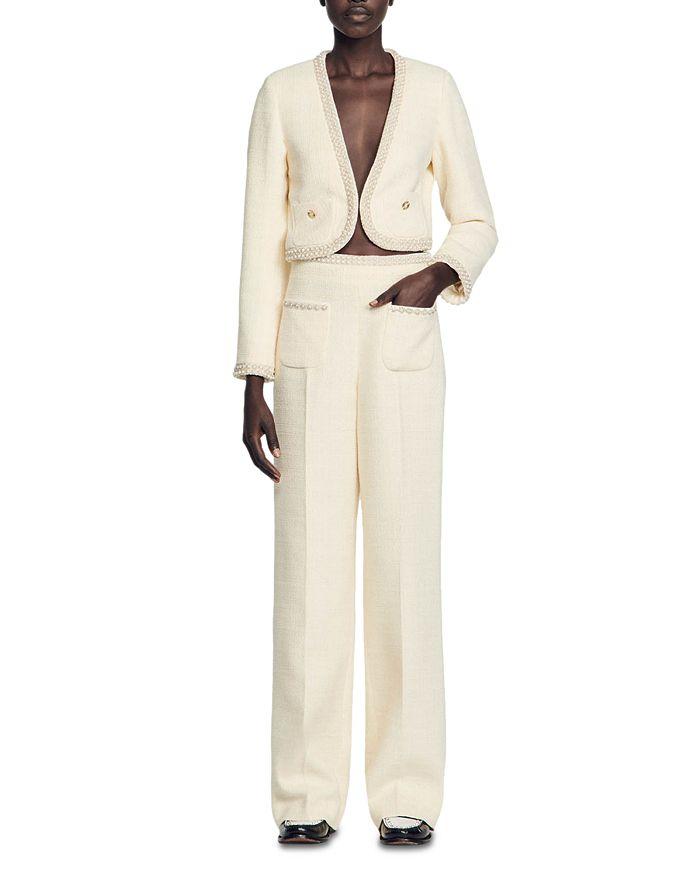 AIIZIE TWEED FLARE PANTS - product image