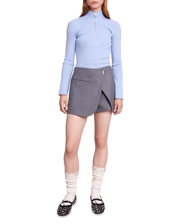 AIIZIE WRAP OVER-PANEL STRETCH-WOVEN SHORTS - product image