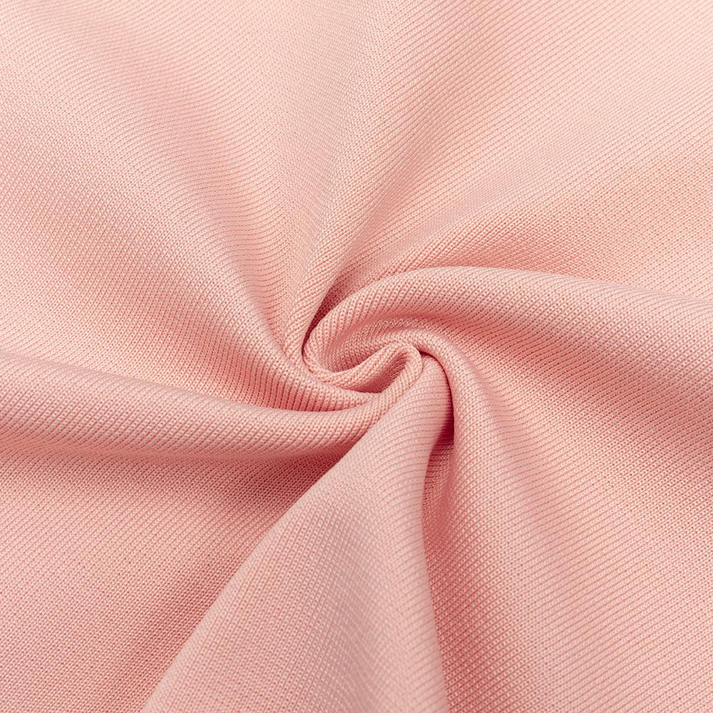 AIIZIE ONE SHOULDER LACE BUSTIER MIDI DRESS IN PINK - product image