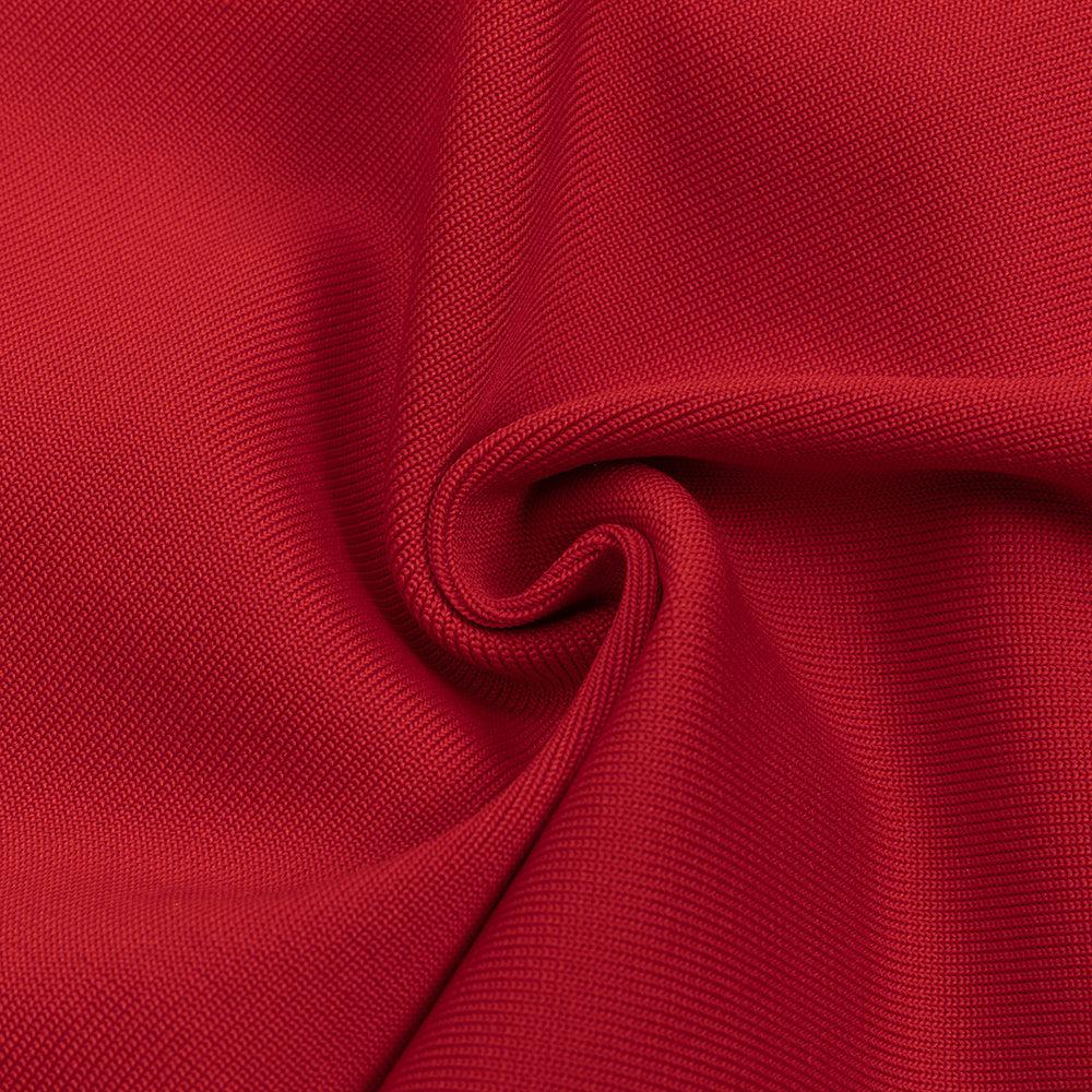 AIIZIE ONE SLEEVE BUSTIER DRESS IN RED - product image