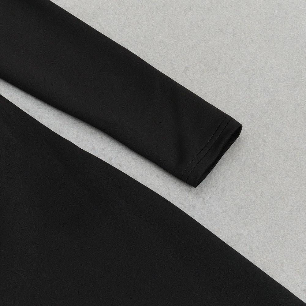 AIIZIE ONE-SHOULDER HIGH SPLIT VELVET MIDI DRESS - product image