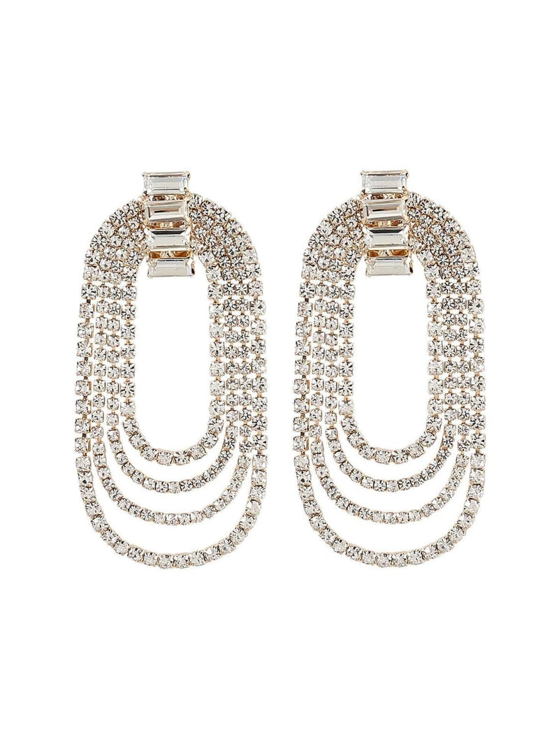 Geneva Diamante Arch Earrings