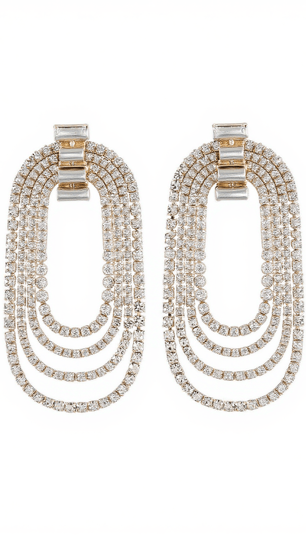 AIIZIE GENEVA DIAMANTE ARCH EARRINGS - product image