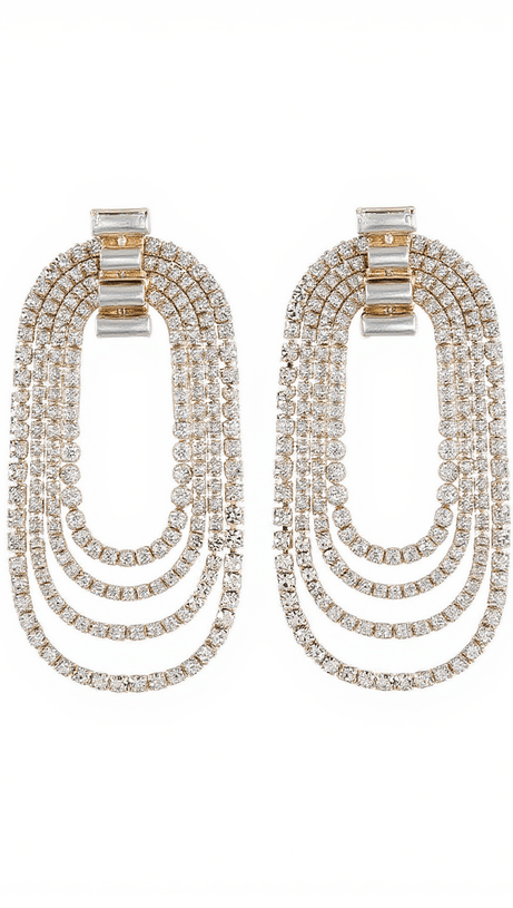 GENEVA DIAMANTE ARCH EARRINGS