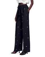 OVERSIZED EMBELLISHED TAFFETA PANTS