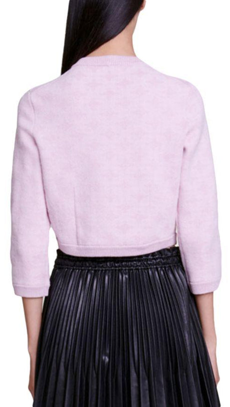 Hellrosa Menthe-Cardigan 