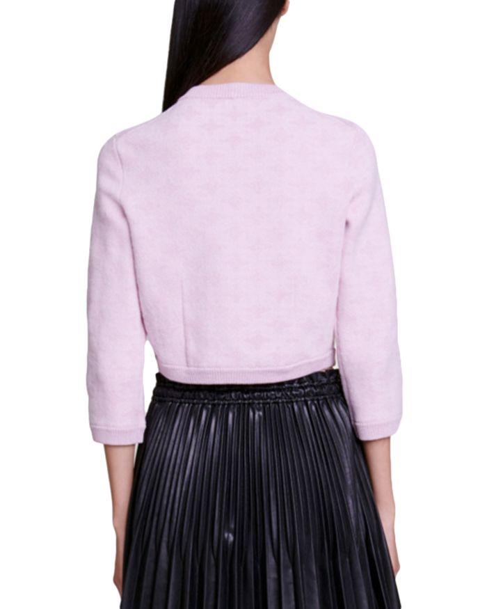 AIIZIE PALE PINK MENTHE CARDIGAN - product image