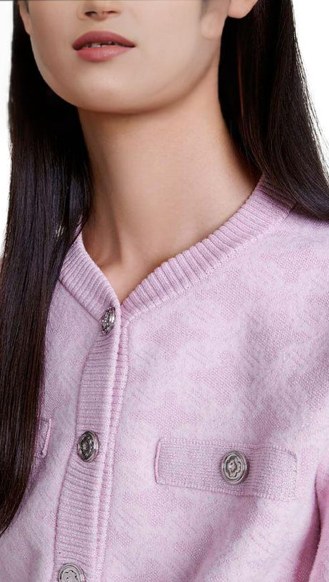 Hellrosa Menthe-Cardigan 