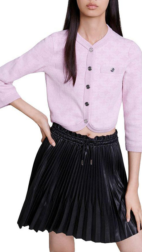 Hellrosa Menthe-Cardigan 