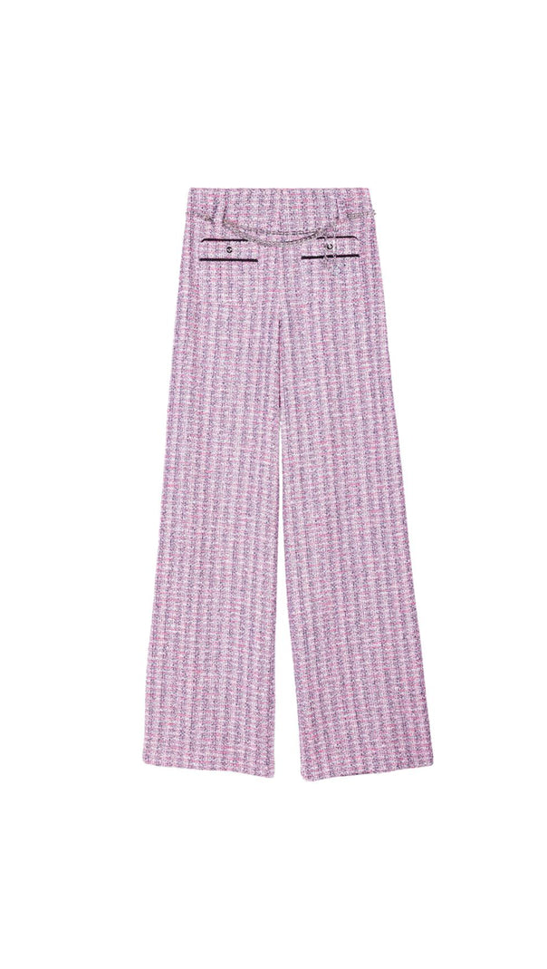 AIIZIE PINK WIDE LEG PANTS - product image