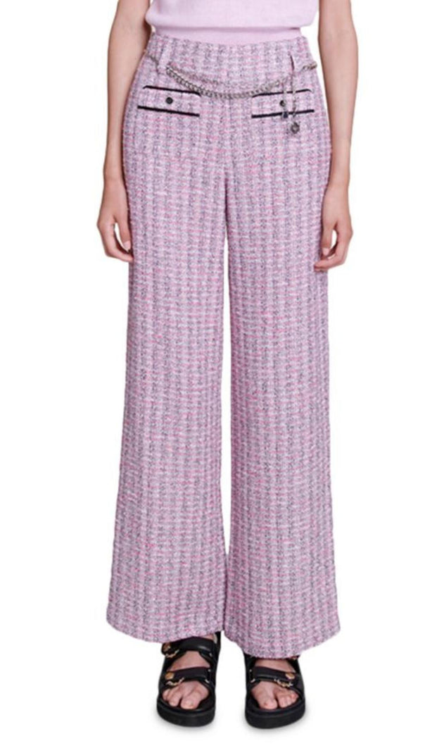 AIIZIE PINK WIDE LEG PANTS - product image