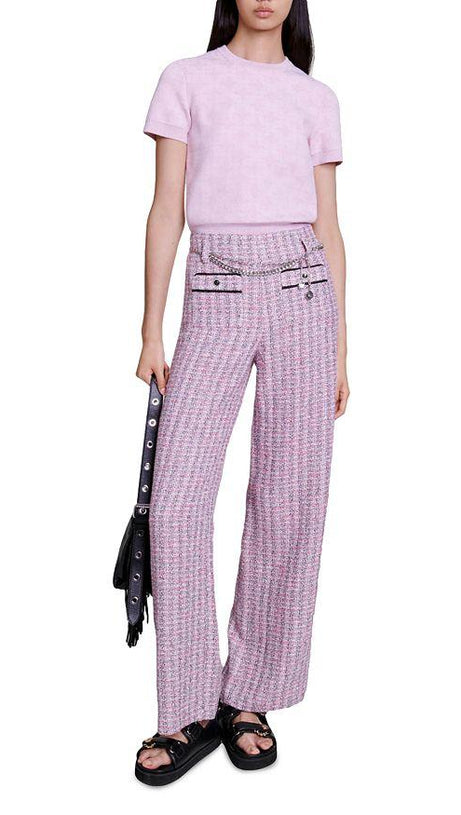 PINK WIDE LEG PANTS