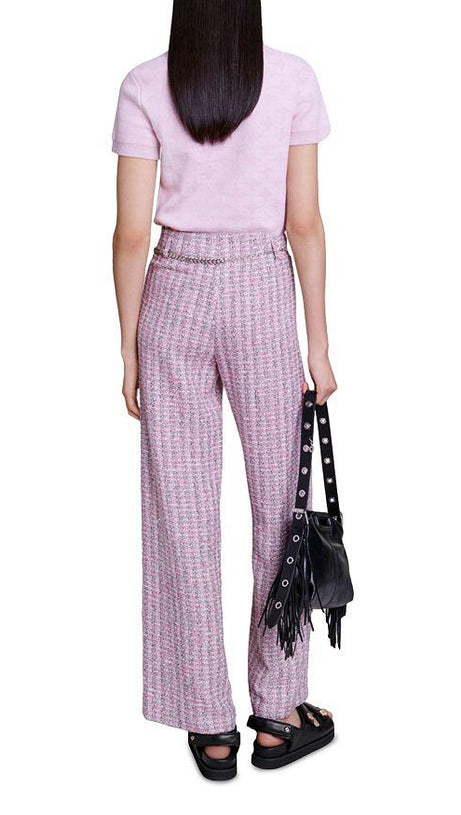 PINK WIDE LEG PANTS