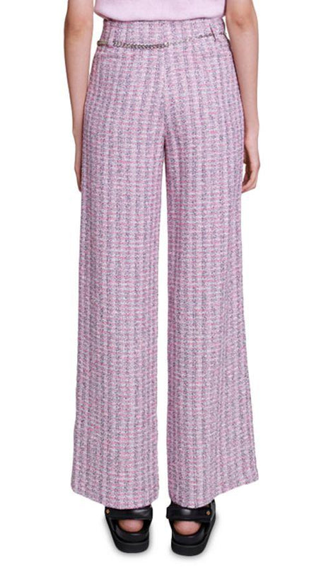 PINK WIDE LEG PANTS