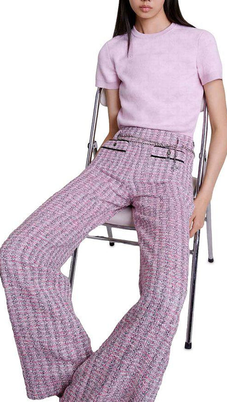 PINK WIDE LEG PANTS