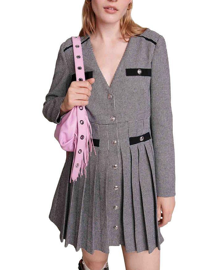 AIIZIE PLAID PLEATED SKIRT DRESS - product image