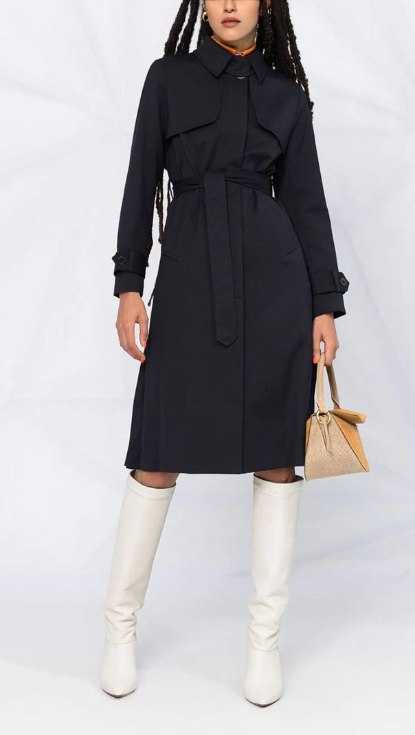 AIIZIE PLEAT-BACK TRENCH COAT - product image