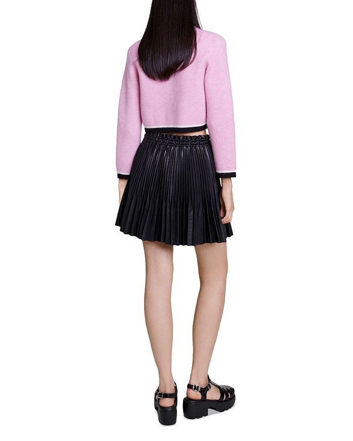 AIIZIE PLEATED FAUX LEATHER SKIRT - product image