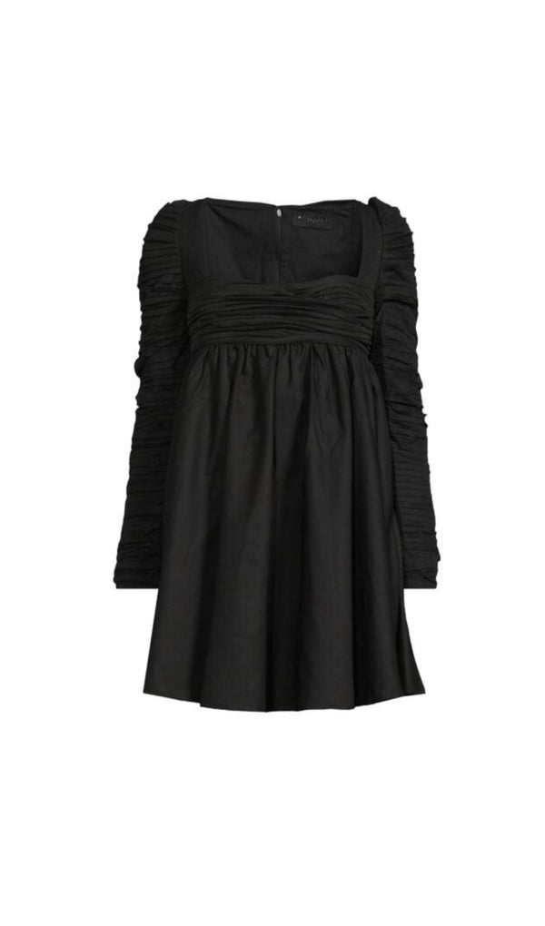 PLEATED MINI DRESS