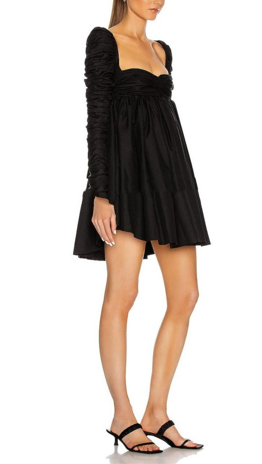 PLEATED MINI DRESS