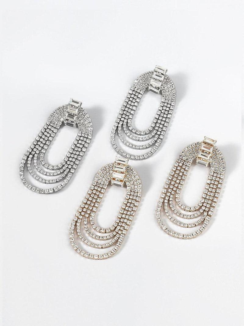 Geneva Diamante Arch Earrings