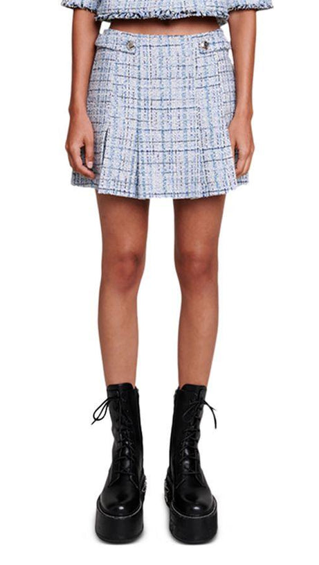 PLEATED MINI SKIRT