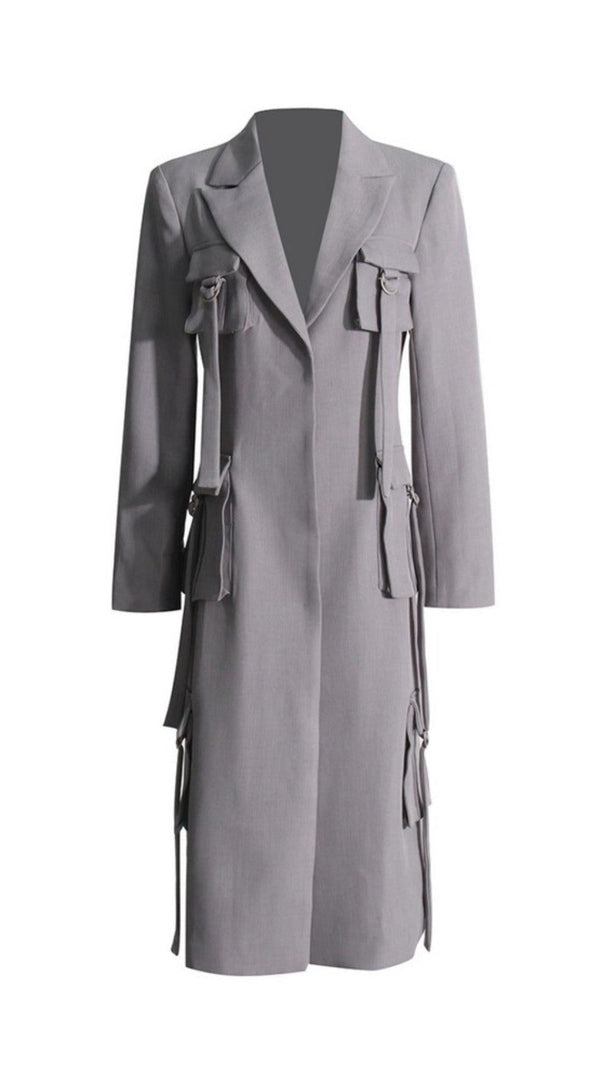 AIIZIE POCKET LONG BLAZER COAT - product image
