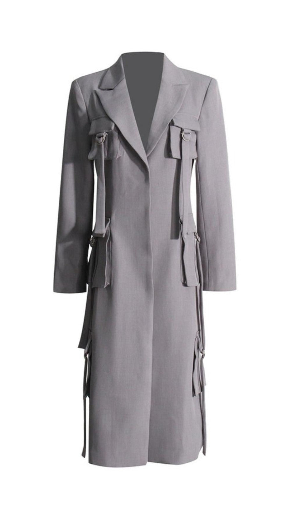 POCKET LONG BLAZER COAT