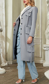 POCKET LONG BLAZER COAT