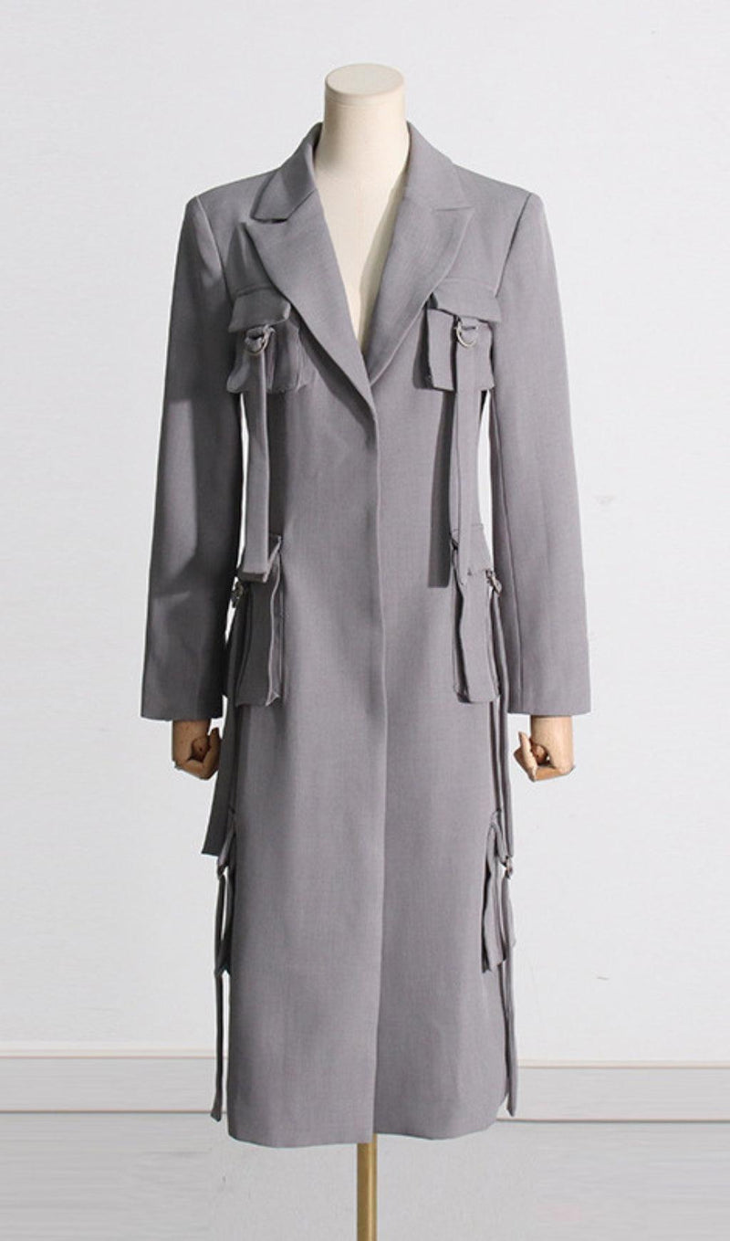 POCKET LONG BLAZER COAT