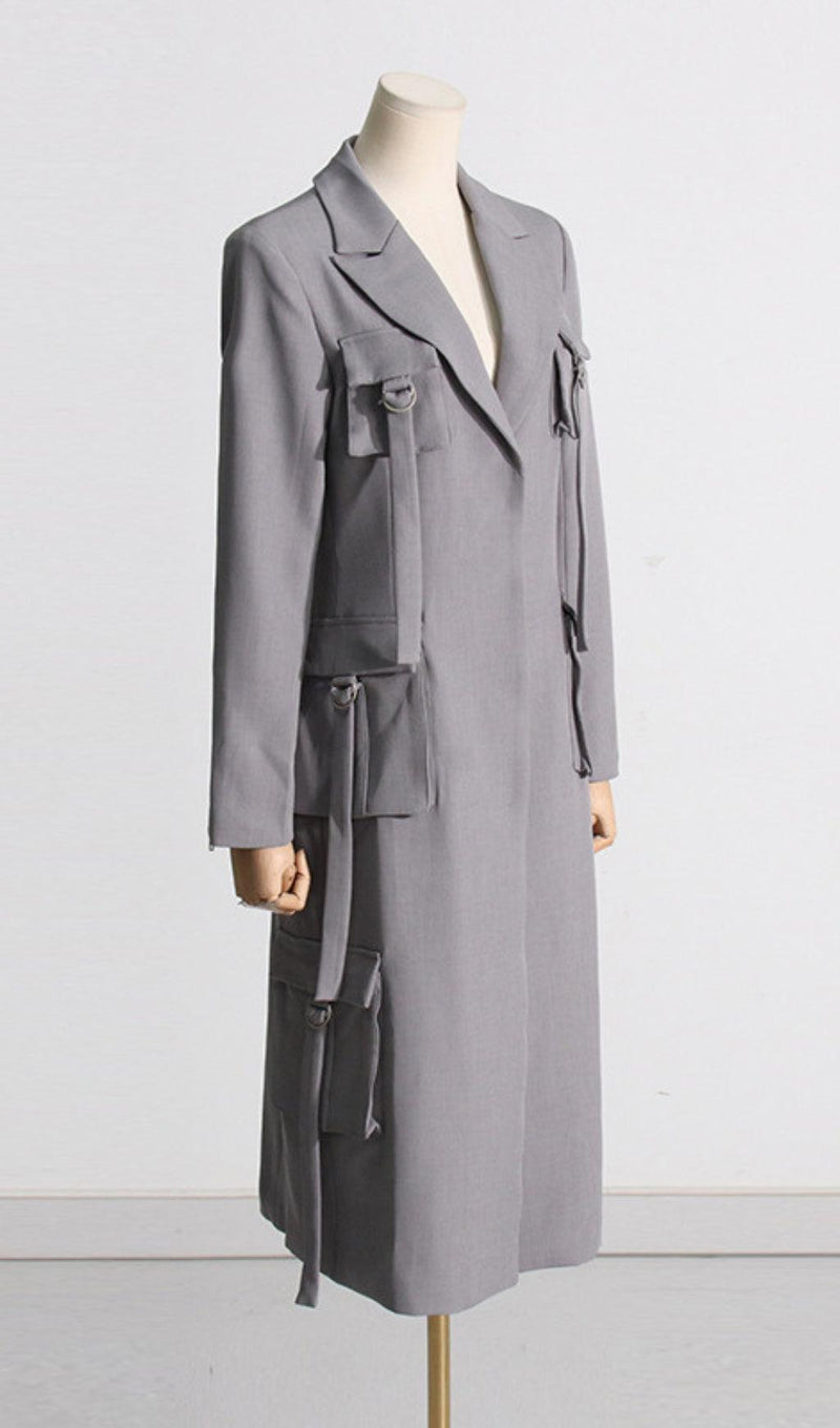 POCKET LONG BLAZER COAT