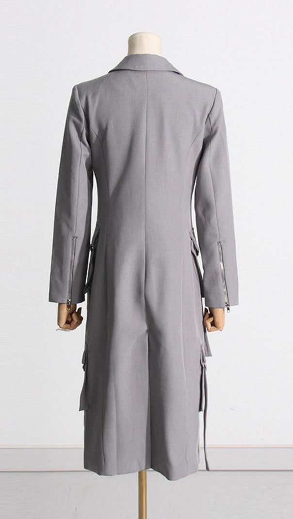 AIIZIE POCKET LONG BLAZER COAT - product image