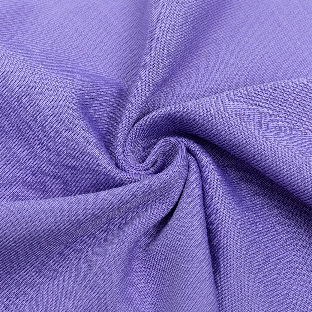 AIIZIE PURPLE MESH LONG SLEEVE MIDI DRESS - product image