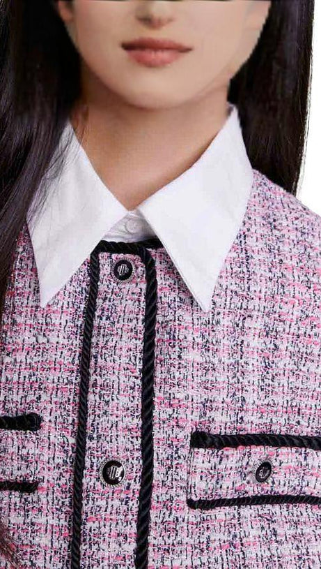 RATRI TWEED SLEEVELESS MINI DRESS