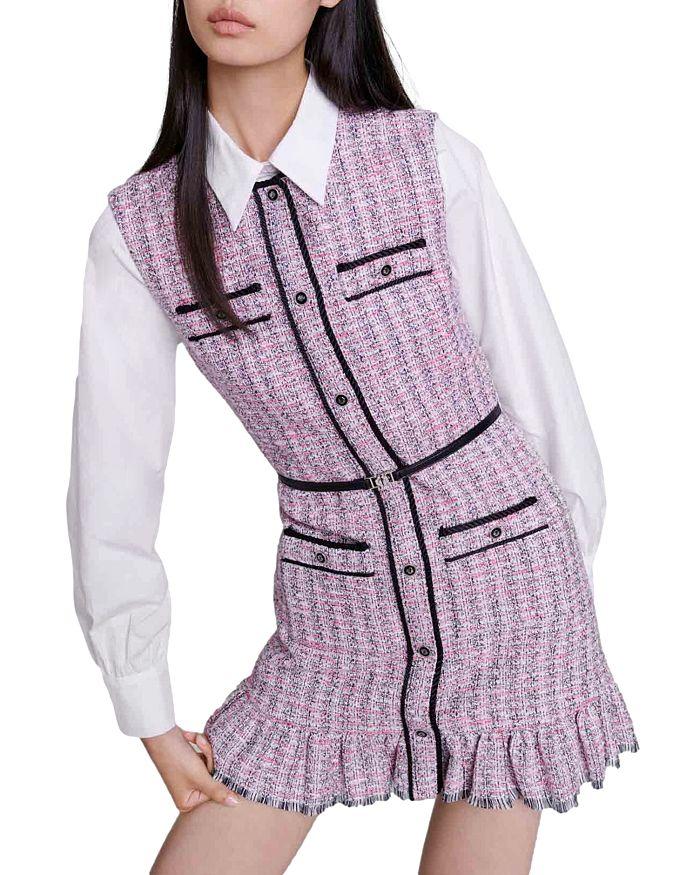 AIIZIE RATRI TWEED SLEEVELESS MINI DRESS - product image