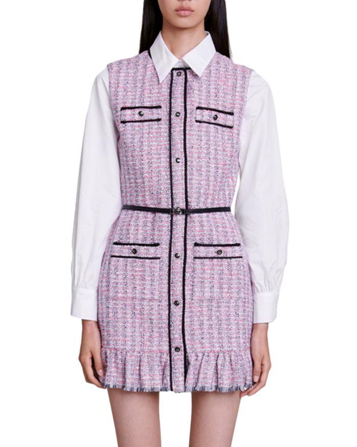 AIIZIE RATRI TWEED SLEEVELESS MINI DRESS - product image
