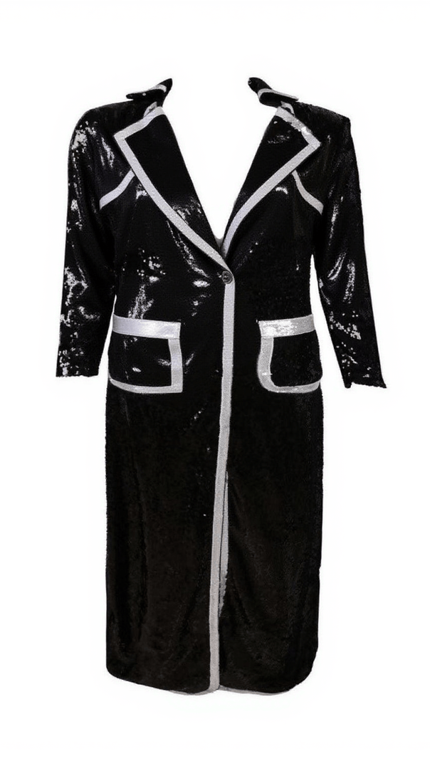 AIIZIE TAHIRA SEQUIN BLAZER MAXI DRESS - product image