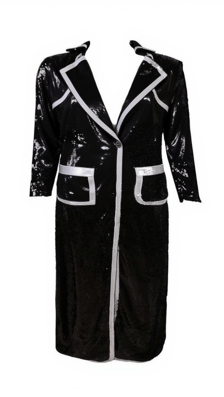 TAHIRA SEQUIN BLAZER MAXI DRESS