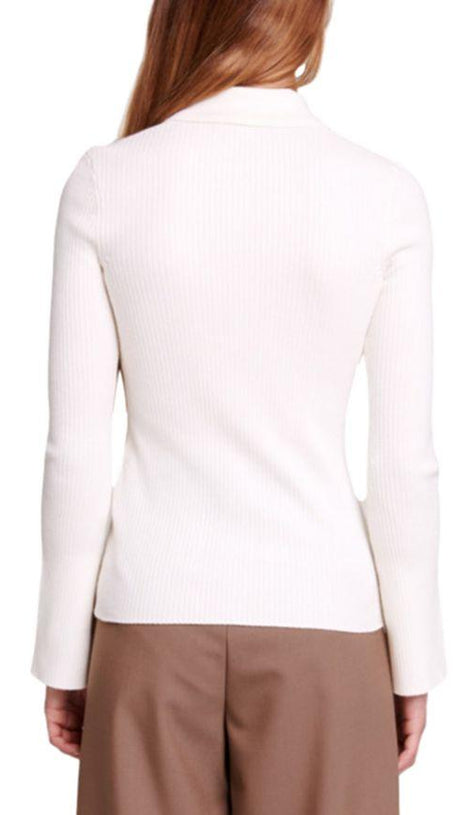 RIBBED KNIT POLO SHIRT