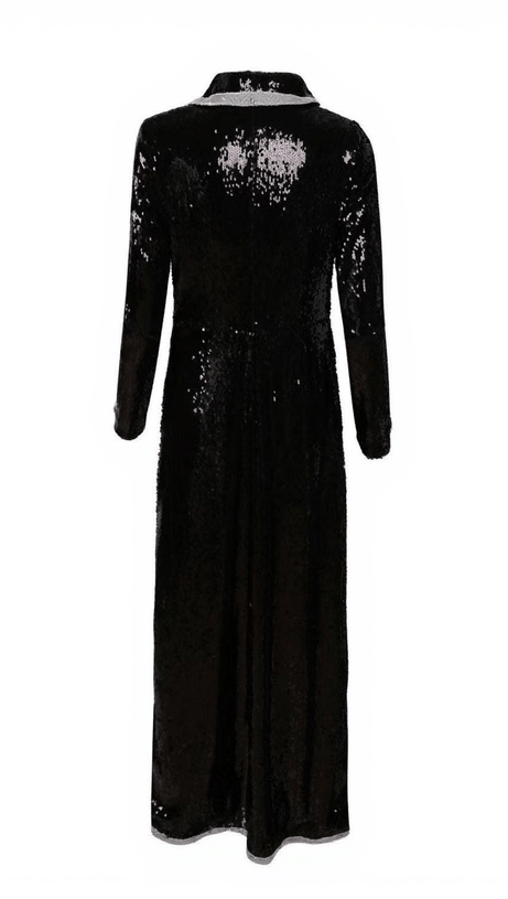 TAHIRA SEQUIN BLAZER MAXI DRESS