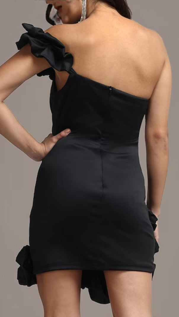 AIIZIE RUFFLED SHEATH MINI DRESS - product image