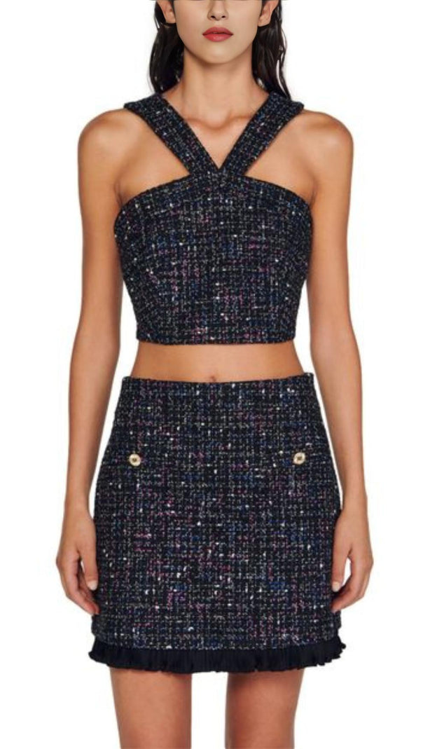 AIIZIE RUFFLED TWEED SKIRT - product image