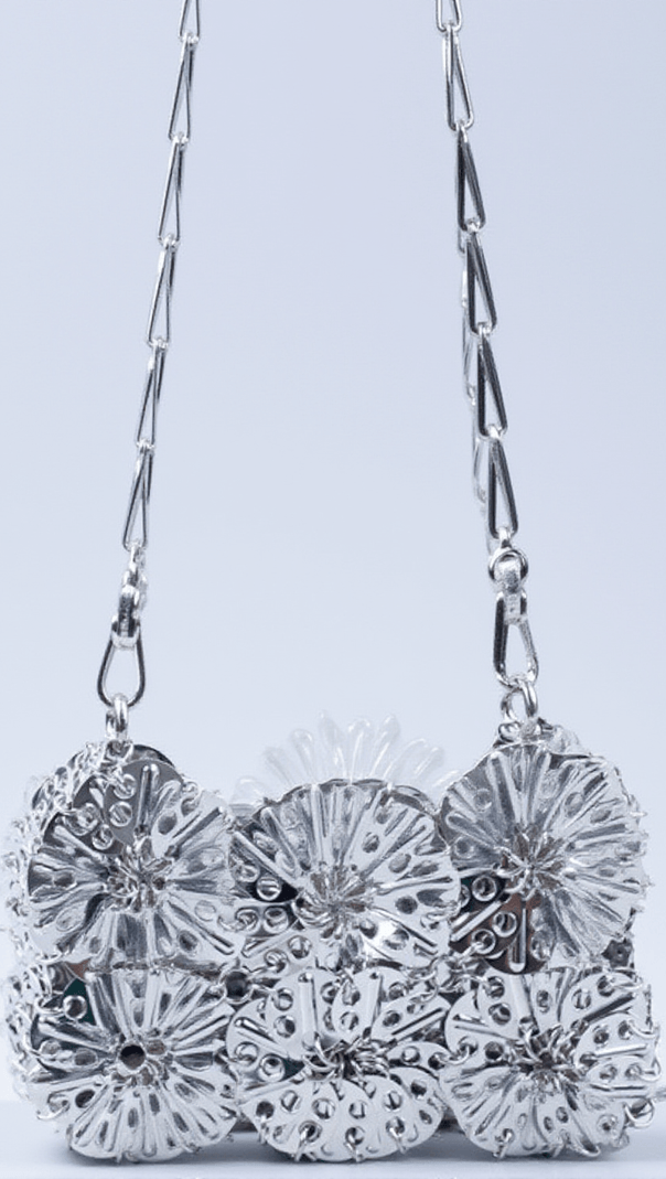 AIIZIE DELTA FLORAL CHAINMAIL BAG - product image